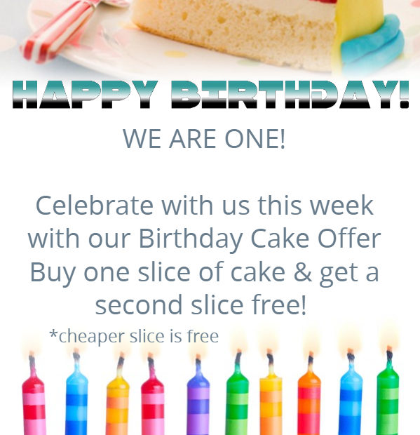 Image for Birthday Cake Offer!