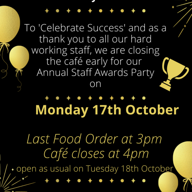 Image for Closed for our Annual Staff Awards Party